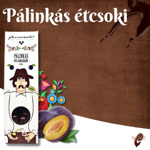 Passionate - Pálinkás étcsokoládé bonbon szilvapálinkával