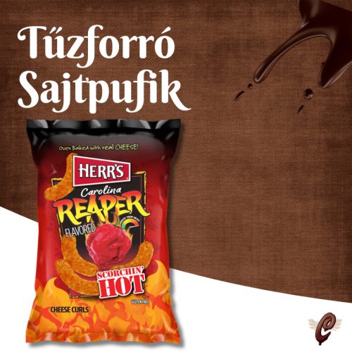 Herr's Carolina Reaper Sajtos Pufi 28g