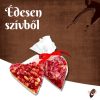 Csokoládészív gyümölcsökkel 30g fehér