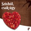 Csokoládészív gyümölcsökkel 150g tej