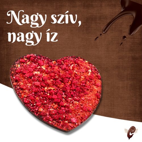Csokoládészív gyümölcsökkel 150g ét