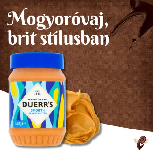 Duerrs Smooth Peanut Butter angol mogyoróvaj 340g