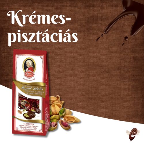 Reber Mozart pralinék – Pisztáciás marcipán & tejszíntrüffel 
